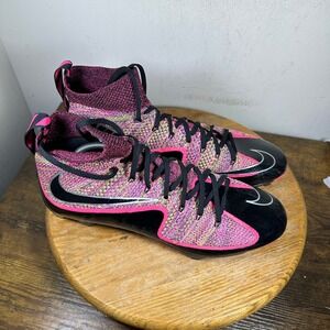 Nike Alpha Menace Edge 360 Football Cleats Mens 13 Black Pink FQ0235-002